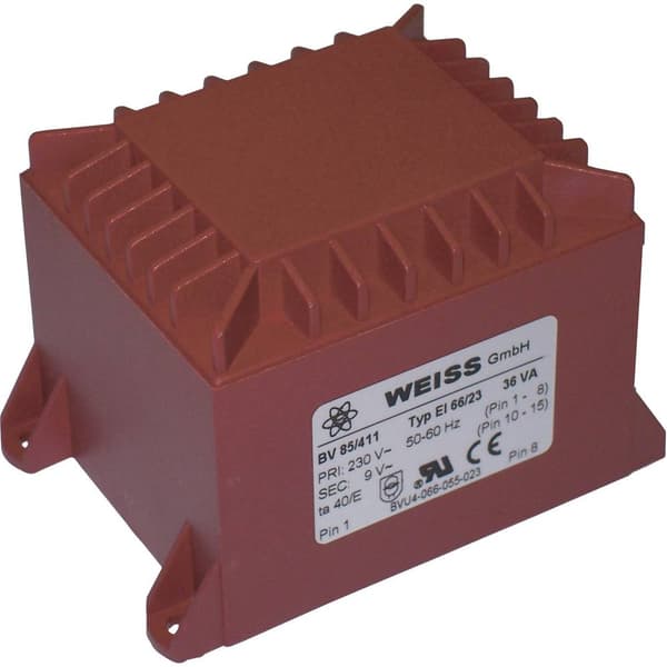 Weiss Elektrotechnik 85/413 Kretskortstransformator 1 x 230 V 1 x 15 V/AC 36 VA 2.40 A