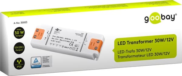 LED-transformator 12 V (DC)/30 W