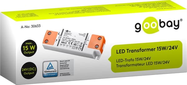 LED-transformator 24 V (DC) (DC), 15 W