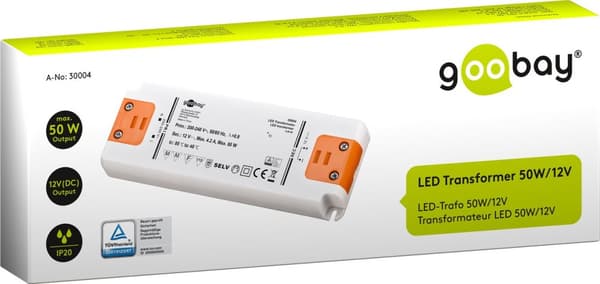 LED-transformer 12 V (DC) (DC), 50 W