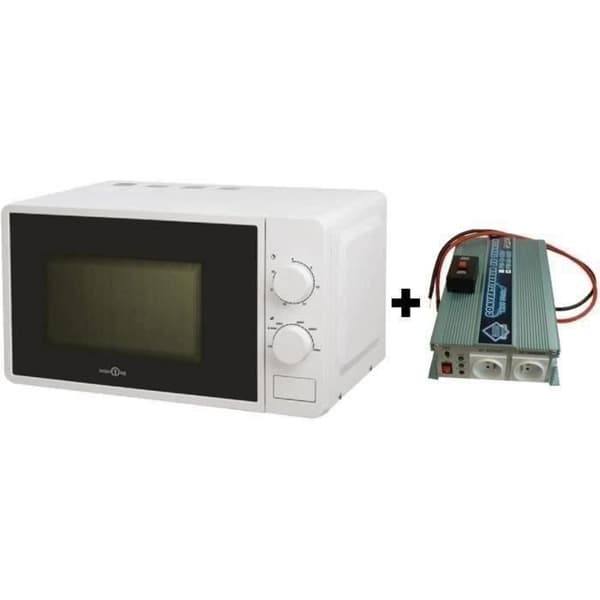 24/220V 1200W spänningsomvandlarpaket med fjärrkontroll - Hign One 220V 20L 700W mikrovågsugn