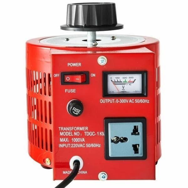 1KVA AC-spänningsvariabel transformator, 0-300V justerbar, med säkerhetsskyd