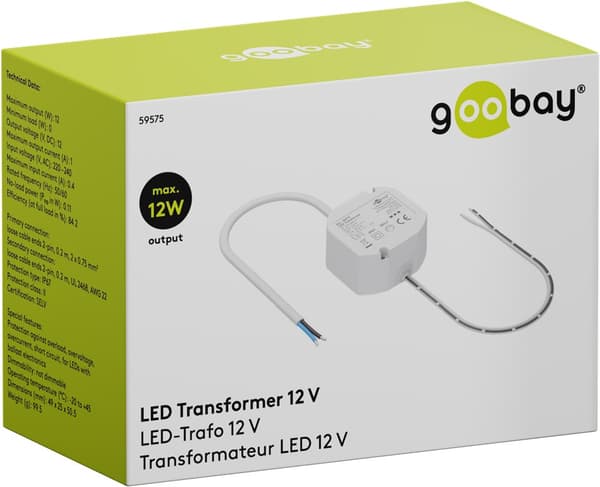 LED-transformator 12 V/12 W