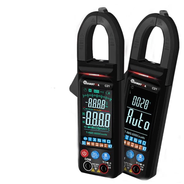 AC/DC Strømspænding Digital Clamp Meter NCV 6000 Tæller Sand RMS Automatisk måling Smart Digital Multimeter