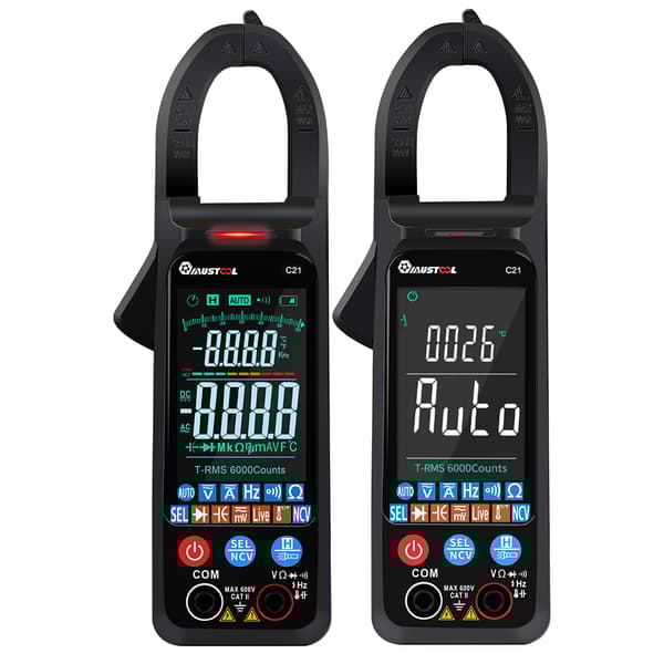 AC/DC Strømspænding Digital Clamp Meter NCV 6000 Tæller Sand RMS Automatisk måling Smart Digital Multimeter
