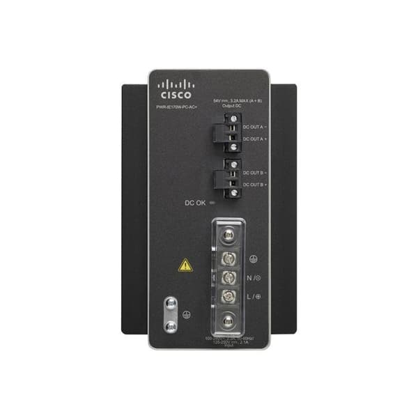 Strömadapter - Cisco - AC-DC Power Module - 170 Watt - DIN-skena monterbar - Inomhus Svart