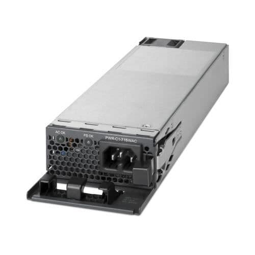 Strömförsörjning - CISCO - PWR-C1-715WAC= - 750W - Svart - Rektangulär - Elektrisk- USED