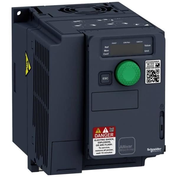 Frekvensomvandlare - SCHNEIDER ELECTRIC - ATV320 - 370W - Rektangulär - Elektrisk