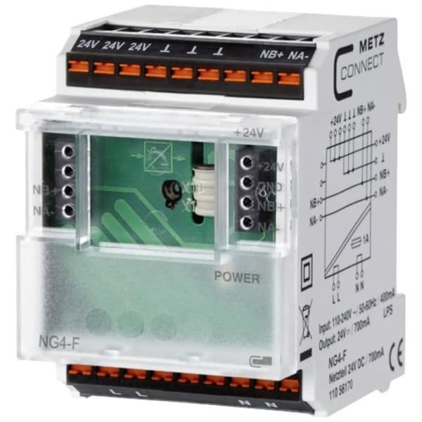 Metz Connect NG4-F Strömförsörjningsenhet 24 V/DC 700 mA 16 W Innehåll 1 st.