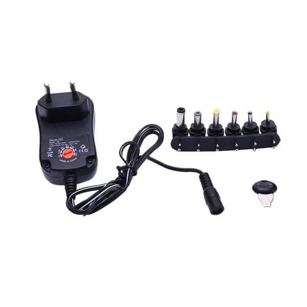 Strömadapter - Ej specificerad - 12W - 6 uttag - 3V till 12V - Inomhus