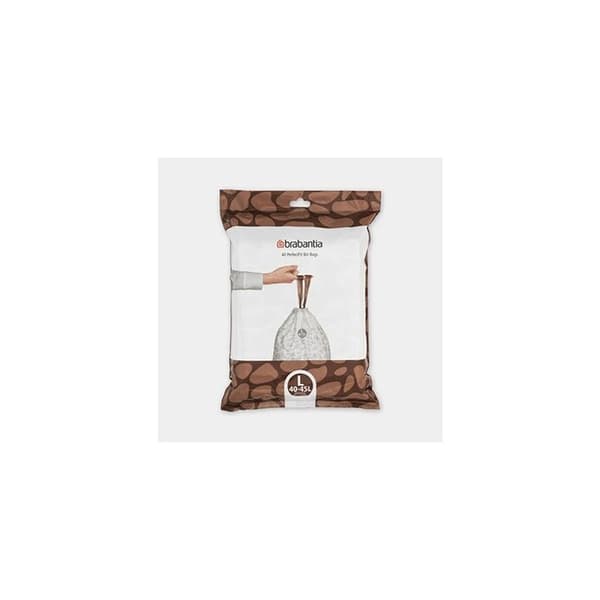 Brabantia PerfectFit Bin Liners 138645 Kod L 40-45 L Vit - 8710755138645