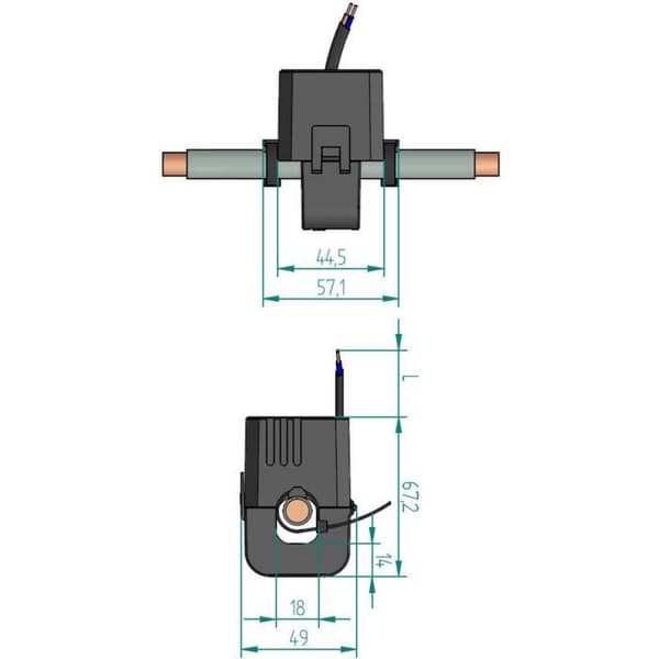 Strömomvandlare Gossen Metrawatt SC40-B 150/5A 1VA Kl.1 18 mm U518A