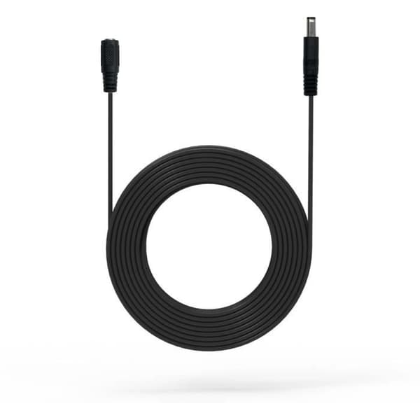 EZVIZ 5m förlängningsströmkabel - Svart - Asymmetrisk - Utomhus - Elektrisk