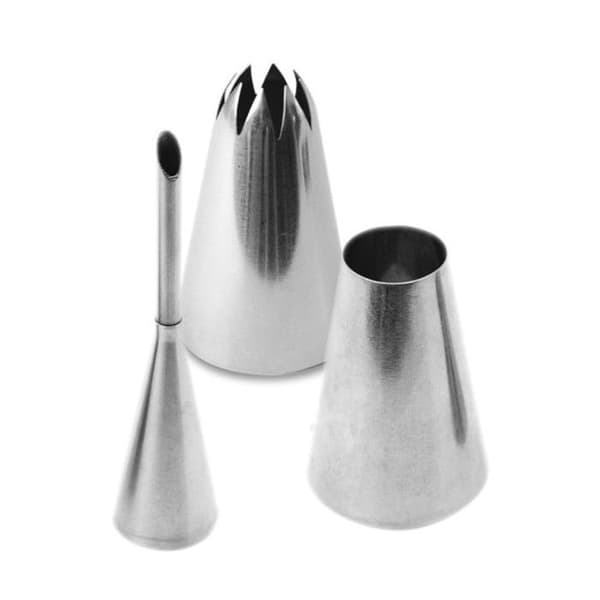 Scrapcooking Pack med 3 rostfria eclairs kålmunstycken - 3700392418311