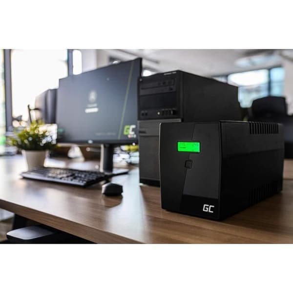 Green Cell® UPS Inverter 600VA (360W) 230V Avbrottsfri strömförsörjning Line-Interactive AVR Avbrottsfri strömförsörjning