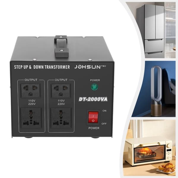 2000W Spänningsomvandlare, Dubbel Spänningskonvertering, Hög Effektivitet, Bärbar Design