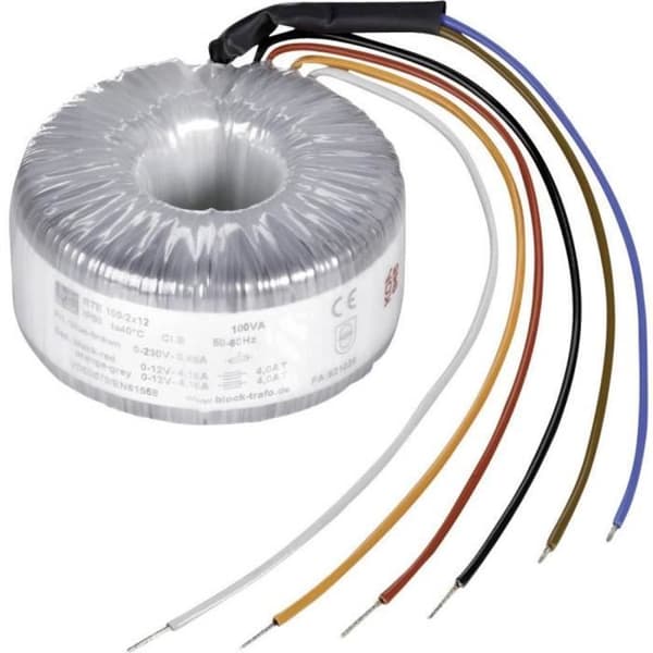 Toroidal transformator 100 VA 2,08 A RTE 100-2x24 Block