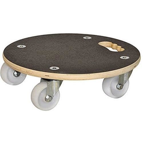 Wagner Plantvagn/Transporthjälp Maxi Grip Screentryckfilm Björkplåt, FSC, Brun, Diameter