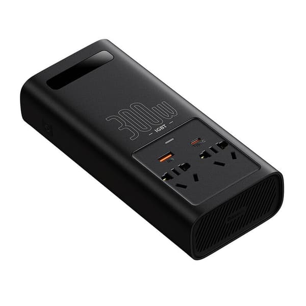 Power Inverter Baseus 300W (220V CN/EU) (svart)