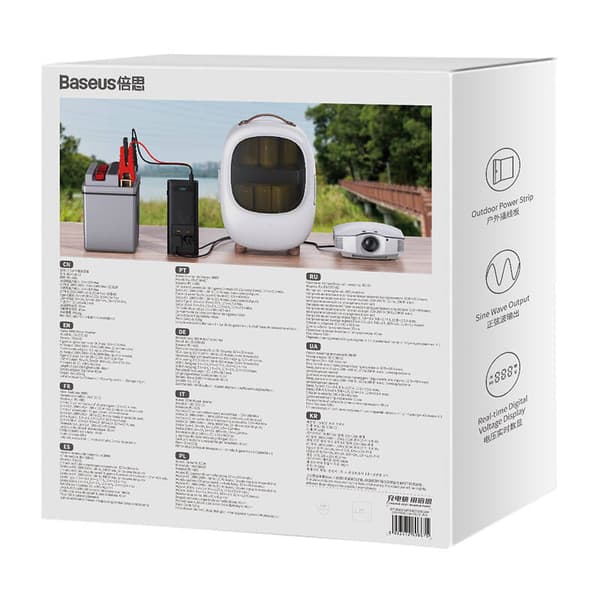 Power Inverter Baseus 300W (220V CN/EU) (svart)