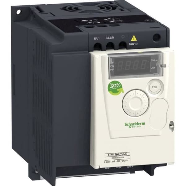 Frekvensomvandlare - Schneider Electric - 1,5 kW - 1 fas - 230V - IP20 ATV12H