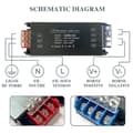 Miniatyrbild 4 av 6: Transformator 220V 12V LED-drivrutin 100W - Transformator 8,3A Strömadapter - Svart, 220V AC till 12V DC-omvandlare