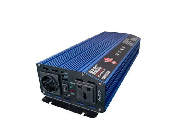 Spänningsomvandlare 12 V->230 V, 2000/4000 W, full sinus