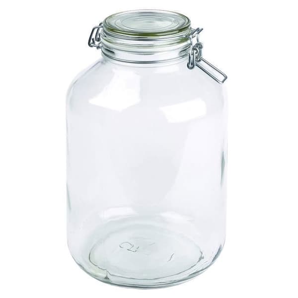 Domestic Gothika Serie Lot de 2 glasburkar för hållbar konservering och lättanvändning 4,8 l - 926240