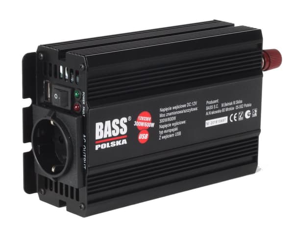 Spændingsomformer 600 W, 12 V, fuld sinus