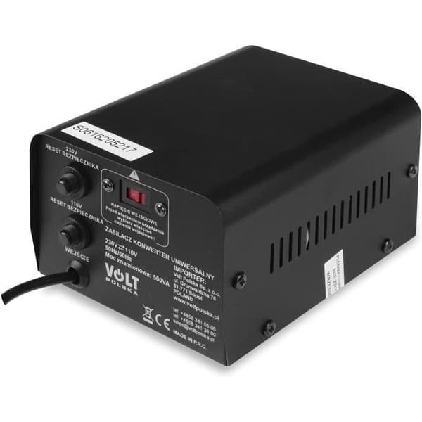 Spänningsomvandlare - Volt Polska - VP 500 - 500 VA - Metall - Inomhusbruk