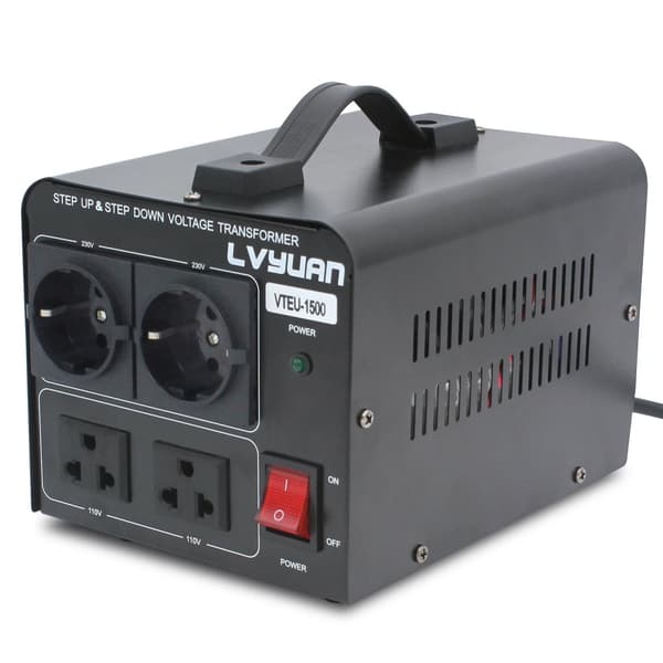 Spänningstransformator, 1500W Effekt, AC110V/220V Ingång,1500W EU-kontakt, 110V 220V överföring