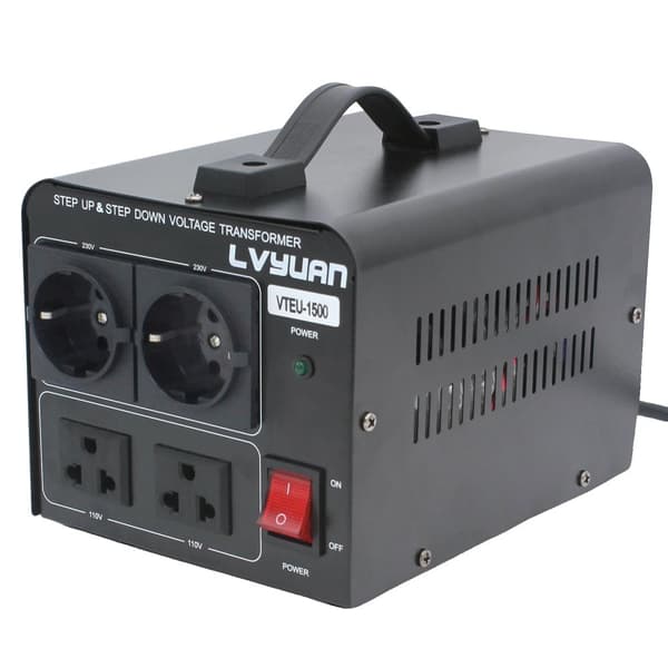 Spänningstransformator, 1500W Effekt, AC110V/220V Ingång,1500W EU-kontakt, 110V 220V överföring