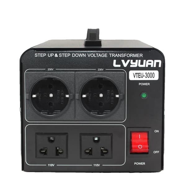 Lvyuan Step Up & Down -muuntaja, 5000W maksimiteho, kaksoisjänniteulostulot,VTEU-3000