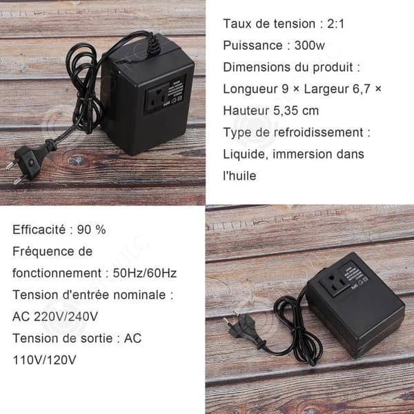 INN Spänningsomvandlare 110V till 220V EU-adapter Strömomvandlare Reseadapter Strömskydd