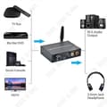 Miniatyrbild 2 av 4: TD® Bluetooth DAC Converter Optisk koaxial digital ljudsignal till 2RCA och 3,5 mm stereo analog signal