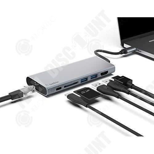 TD® Typ C dockningsstation 4K HDMI-omvandlare 5 i 1 PD snabbladdning 3 portar USB 3.0 Hub