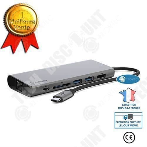 TD® Typ C dockningsstation 4K HDMI-omvandlare 5 i 1 PD snabbladdning 3 portar USB 3.0 Hub