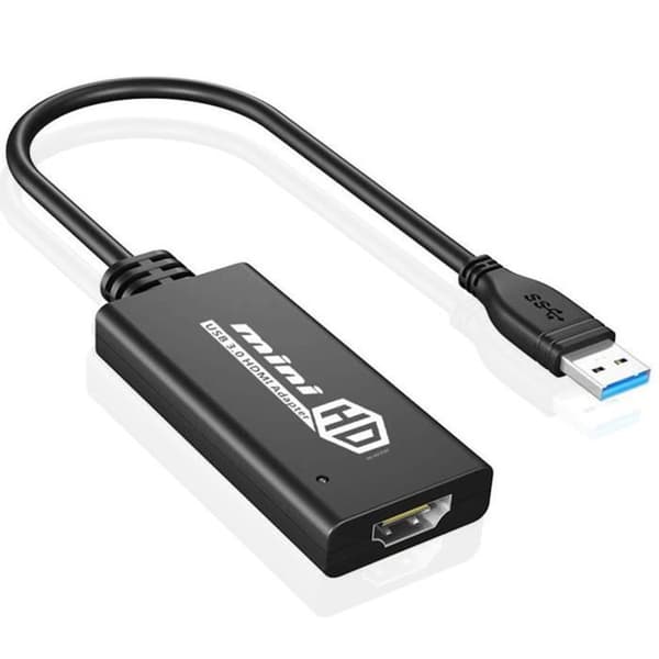 TD® USB3.0 till HDMI-omvandlare usb till hdmi-omvandlare HD-videoadapterkabel extern grafikkabel svart