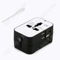 Miniatyrbild 4 av 4: TD® Adapter Multifunktionsuttag svart kant vit reseadapteruttag universaladapter multireseadapteruttag