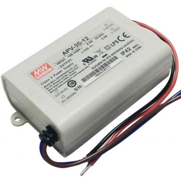 LED-strömförsörjning 12V 36W IP42 Ingång 230VAC