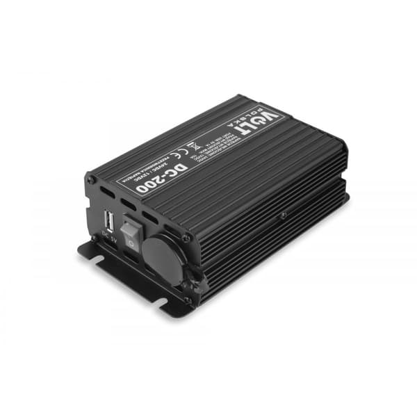 Volt DC/DC spændingsomformer 24-12V DC-200 USB