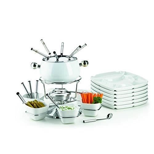 MÄSER Domestic by Mäser, Fondue Set 20 stycken, för 6 personer, Vit, Fondueset 28-tlg - 931228