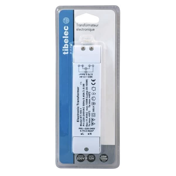 Elektronisk transformator för halogen- och LED-belysning 35 till 105W
