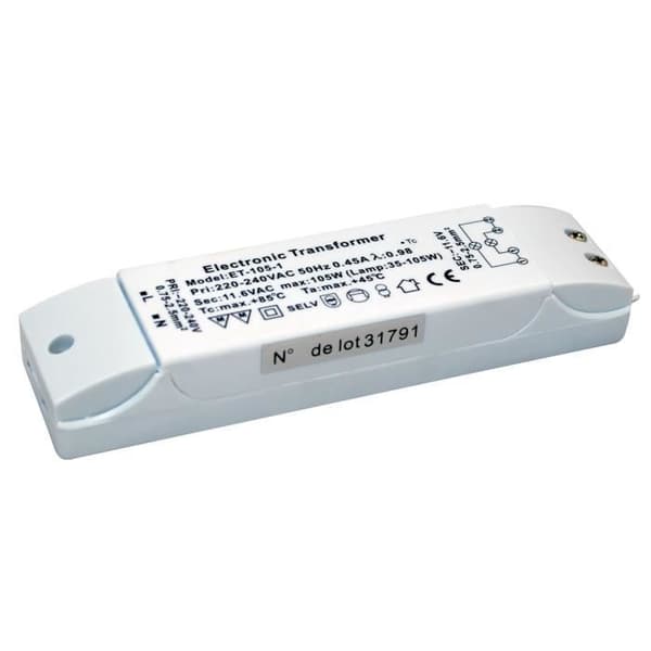 Elektronisk transformator för halogen- och LED-belysning 35 till 105W