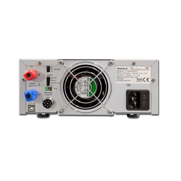 PeakTech Peak Tech DC programmerbar laboratorieströmförsörjningsenhet 132 V/030 A med USB, 1 st, - P 1580