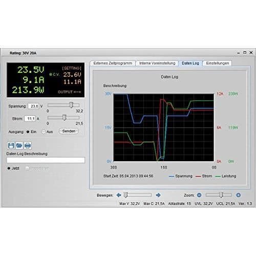PeakTech Peak Tech DC programmerbar laboratorieströmförsörjningsenhet 132 V/030 A med USB, 1 st, - P 1580