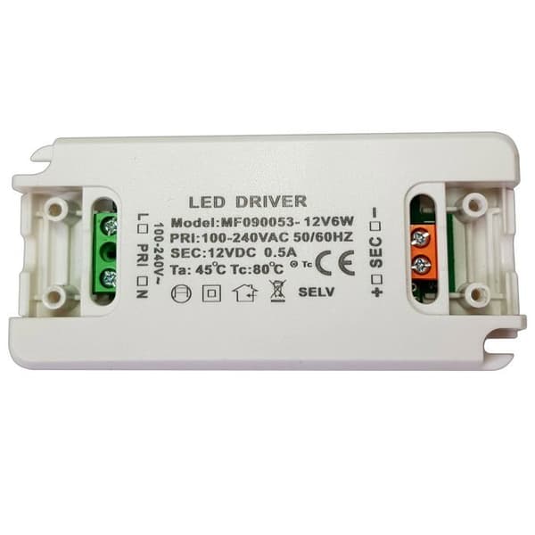 Elektrisk försörjning - transformator - konverterare Pb-frakt - 705 - LED-transformator 12 V DC 6 W