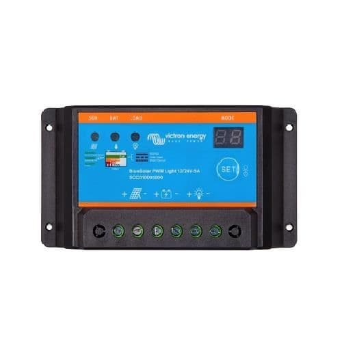 Solcellsregulator - VICTRON ENERGY - PWM-Light 20A - 12/24V - Programmerbar - Inbyggt skydd