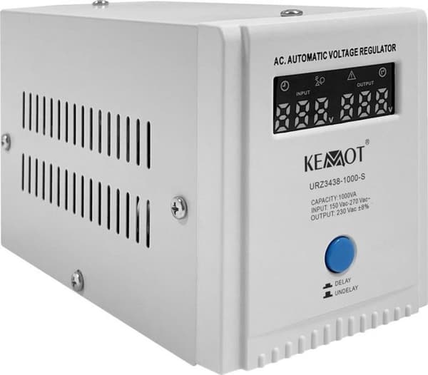 Elektronisk spänningsregulator Kemot - URZ3438-1000-S - Automatisk spänningsstabiliserare SER-1000-S, noggrannhet 8%