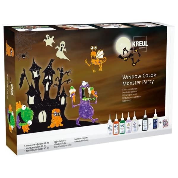 KREUL Fönsterfärg Monsterfest Set - 42850